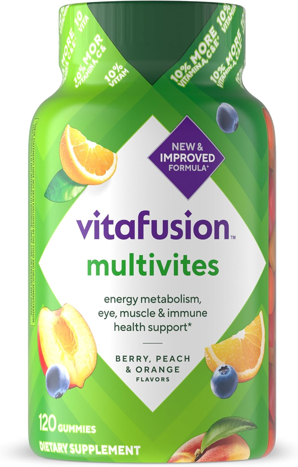 Vitafusion Multivitamínico Gomitas 120 gominolas para adultos
