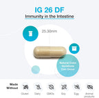 XYMOGEN IG 26 DF - Cápsulas de Inmunoglobulinas sin Lácteos para la Salud Intestinal e Inmune - Derivadas de Huevo Hiperinmune - 120 Cápsulas