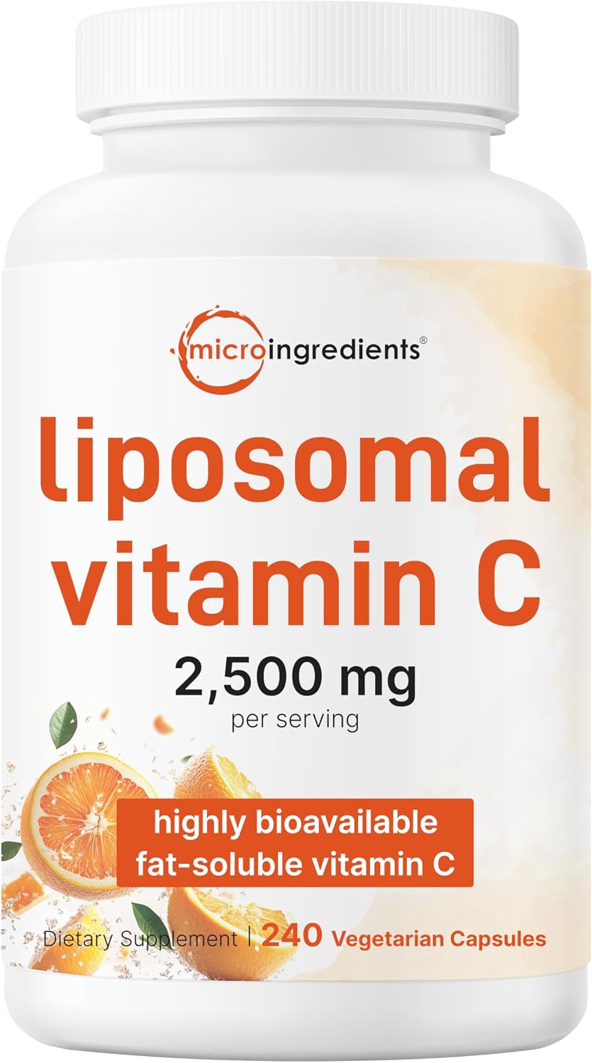 Liposomal Vitamin C 2,500mg, 240 Cápsulas Vegetales