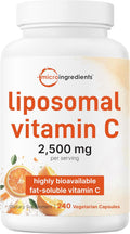 Liposomal Vitamin C 2,500mg, 240 Cápsulas Vegetales