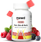 MEWD Multivitamínico en Gomitas para Adolescentes y Niños - Pelo, Piel y Uñas - 60 Gomitas