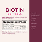 Nature's Bounty Biotina 10000mcg - 90 Cápsulas Blandas de Liberación Rápida