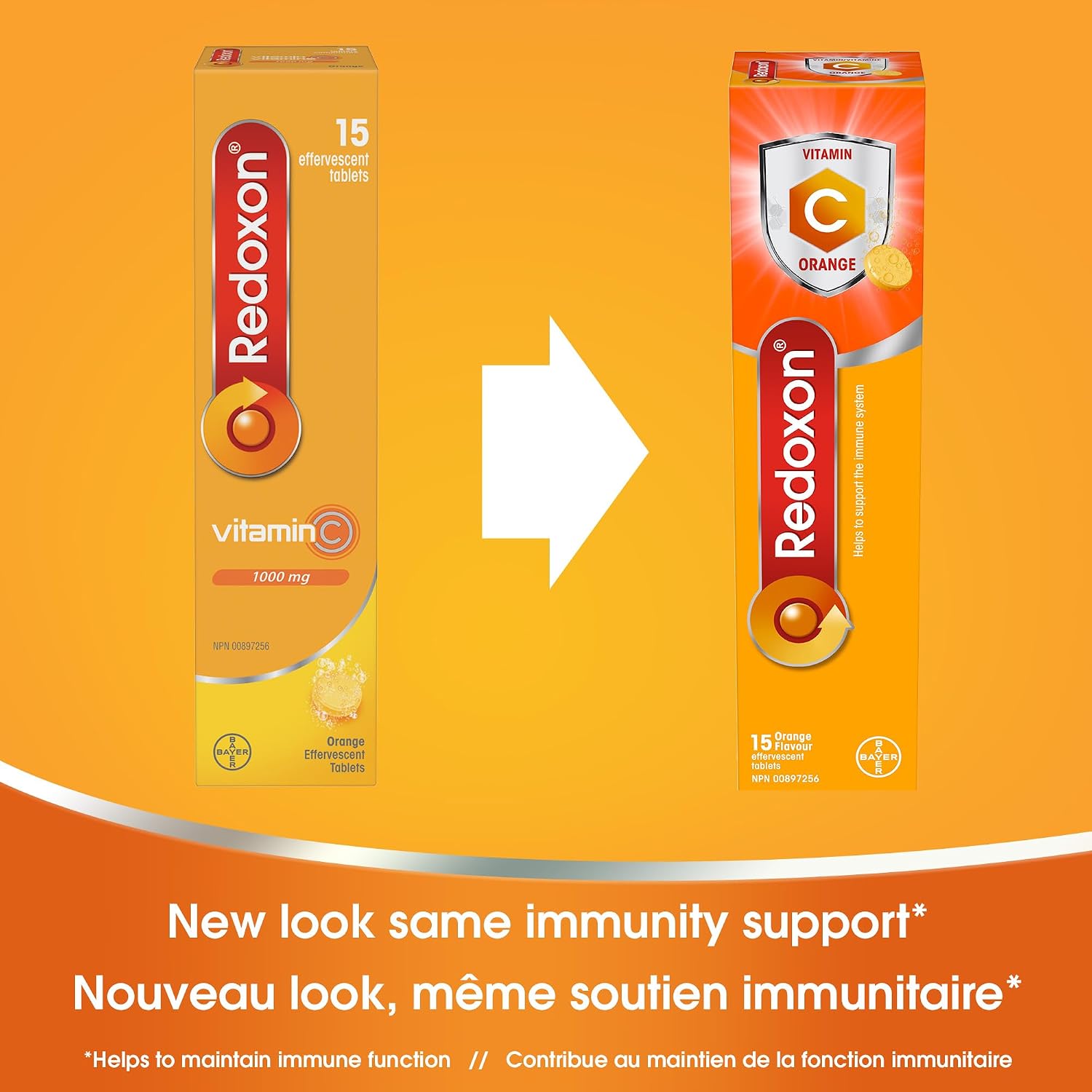 Redoxon Vitamina C Naranja - 15 Comprimidos Efervescentes