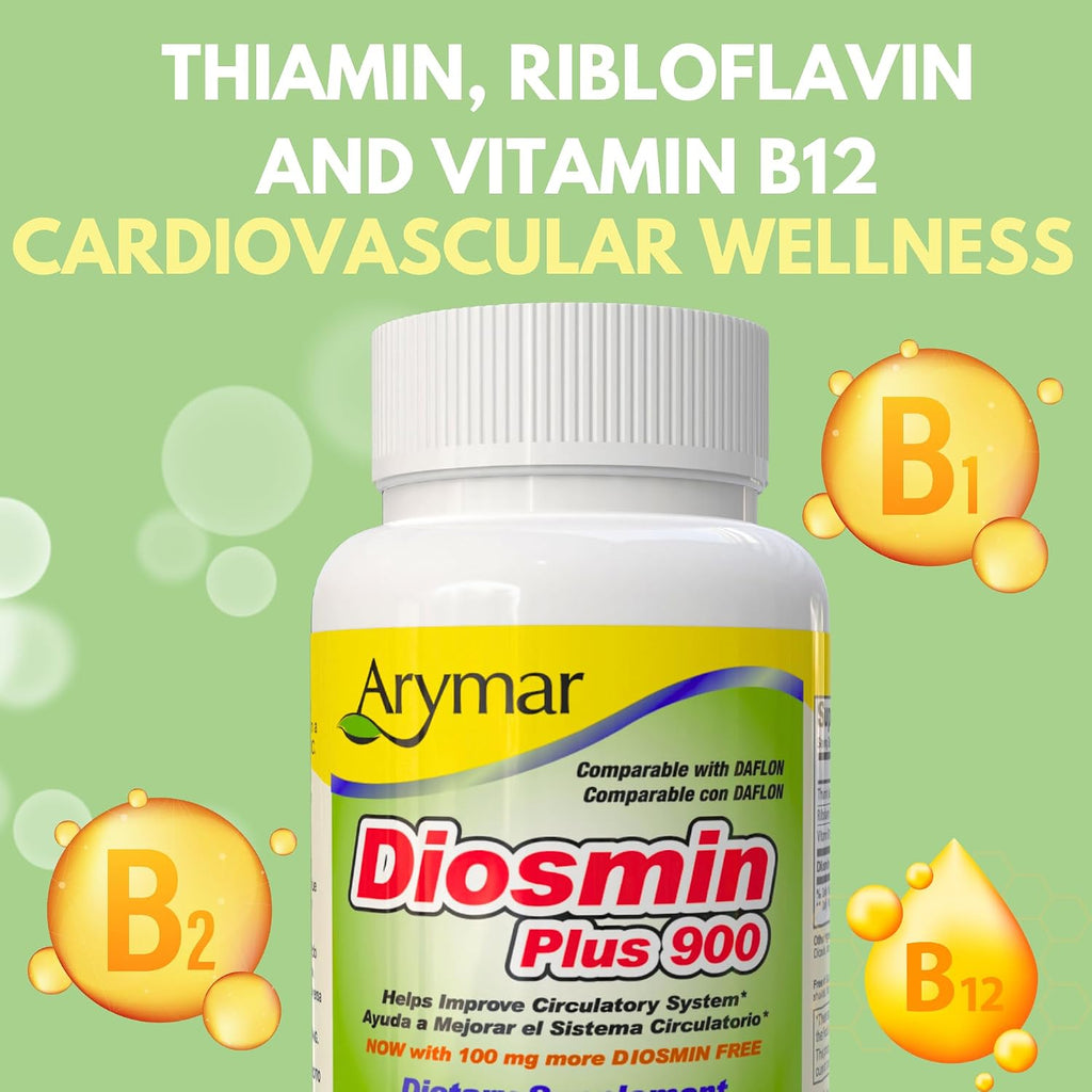Arymar Diosmin Plus 900, Soporte Circulatorio, 60 Cápsulas