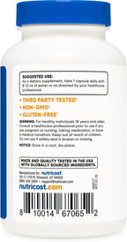 Nutricost L-Carnosina 500mg, 120 Cápsulas - Sin Gluten y No GMO