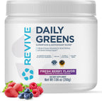 Revive MD Daily Green Powder Superfood (Fresa Fresca) - 30 porciones
