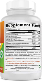 Best Naturals B-100 Complex para adultos, 120 Cápsulas