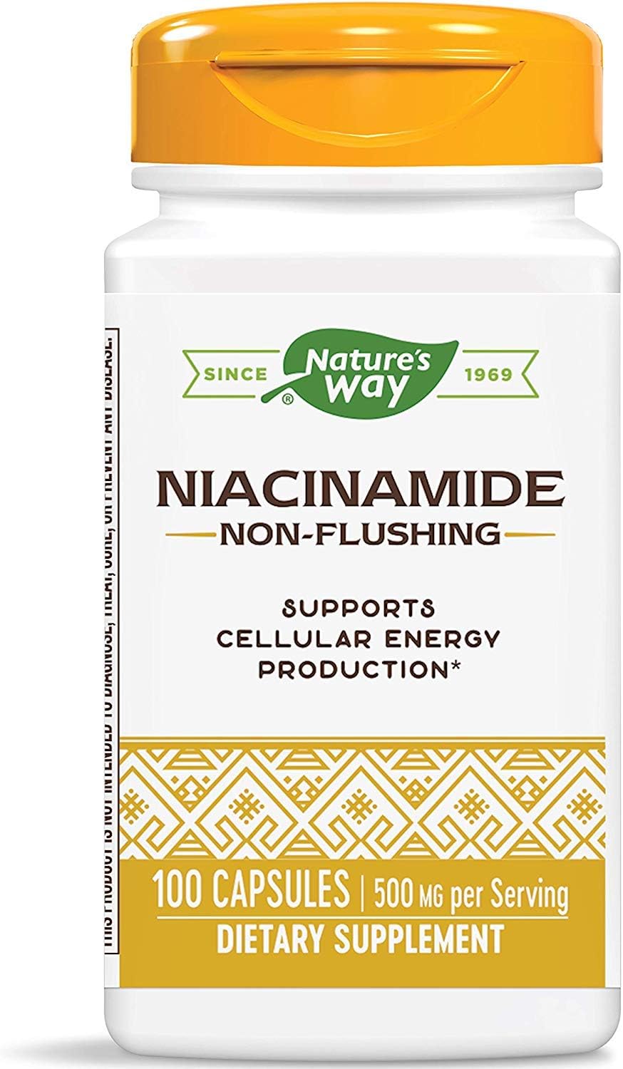 Nature's Way Niacinamida 500mg - 100 Cápsulas (Paquete de 4)