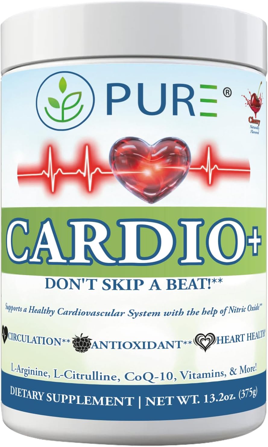 PURE® Cardio+ - Polvo para Apoyo Cardiovascular con L-Arginina y L-Citrulina - 363g