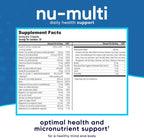 NuEthix Formulations Nu-Multi Multivitamínico con Micronutrientes, 90 Cápsulas