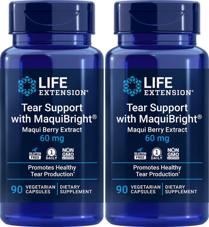 Life Extension Tear Support con MaquiBright, – Ayudar a mantener la hidratación natural de los ojos. – Image 1