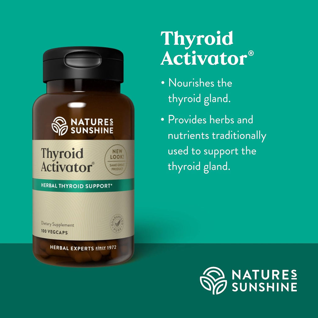 Nature's Sunshine Thyroid Activator 100 Cápsulas