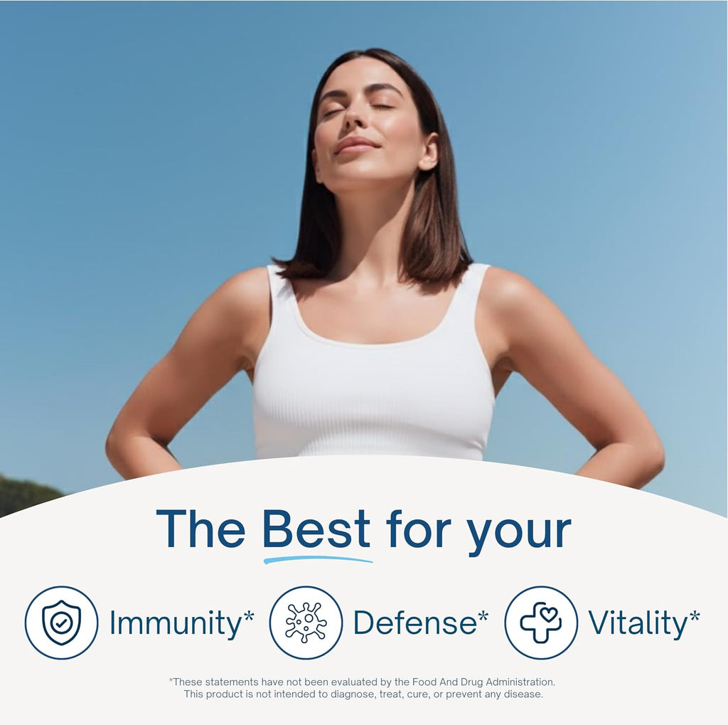 ALTAGAMMA 8 en 1 Suplemento de Apoyo Inmunológico con L-Lisina, Vitamina D y Zinc, 60 Cápsulas