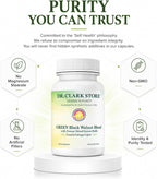 Dr Clark Store Mezcla de Nogal Negro Verde 360 mg, 50 Cápsulas de Gelatina