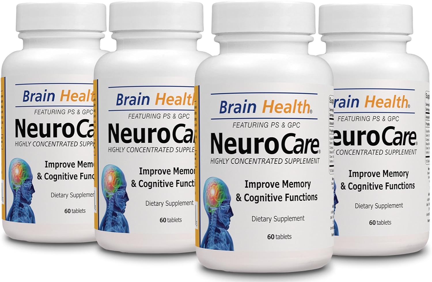 4 Neuro Care - Apoyo para la Memoria - 100% Natural - Complemento Alimenticio