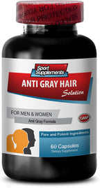 Restore Hair Color - Fórmula Anticanas Natural para Hombres y Mujeres - 2 Botes de 120 Cápsulas