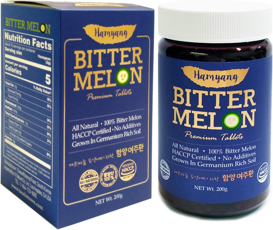 Comprimidos de Melón Amargo Natural 200g - 2 Cajas - Hamyang