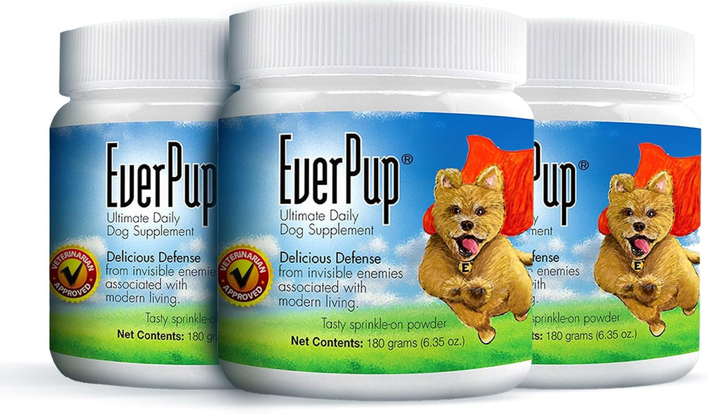 EverPup Multivitamínico para Perros - Glucosamina y Apoptógenos para Articulaciones + Probióticos y Prebióticos con Enzimas Digestivas