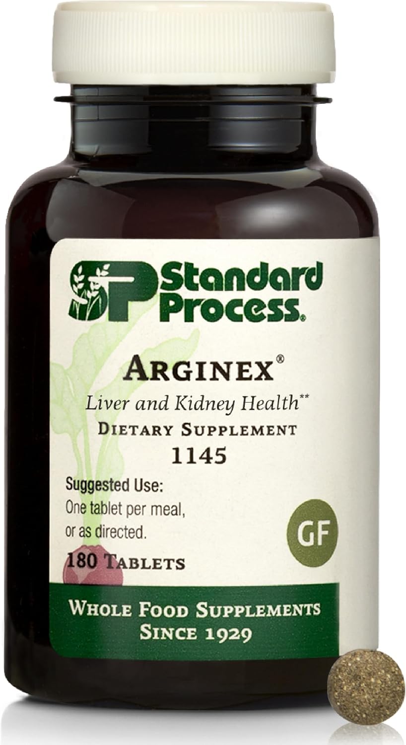 Standard Process Arginex - Complemento alimenticio con vitamina A (180 comprimidos)