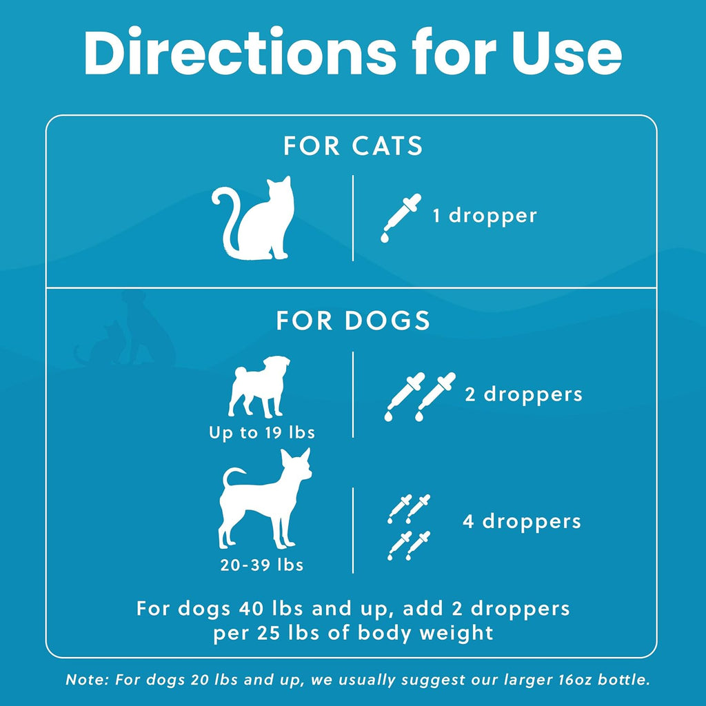 Wild-Caught Omega 3 Fish Oil for Dogs & Cats - 473 ml