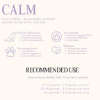 Pet MatRx Calm Spray para Perros - Suplemento para el Sistema Nervioso, Alivio de la Ansiedad, Entrenamiento de Comportamiento - Vitamina B1, NAC, GABA, Curcumina