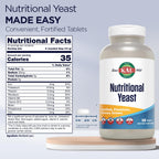 KAL Levadura Nutricional, Enriquecida con Vitaminas B, Biotina, Ácido Fólico, Aminoácidos, 500 Comprimidos