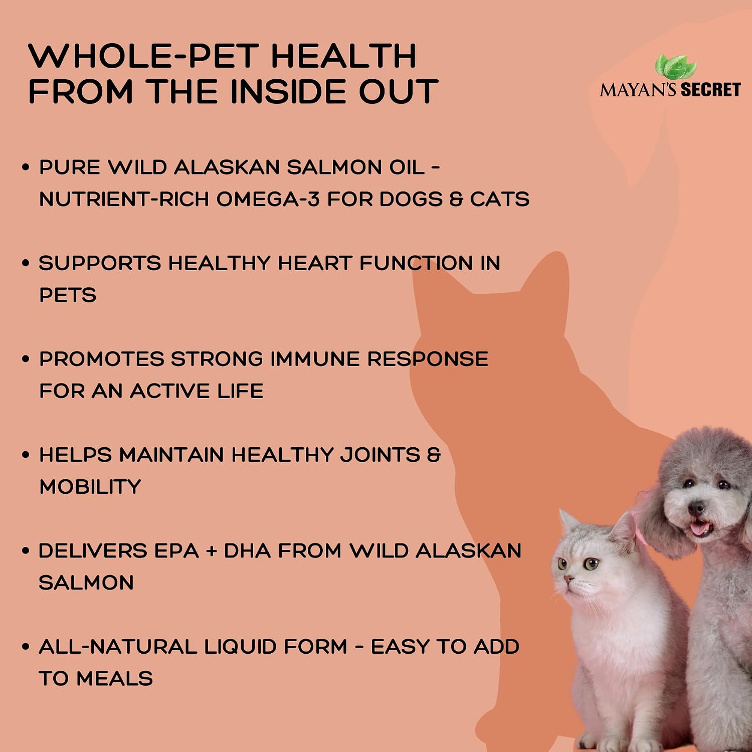 Aceite de Salmón Salvaje de Alaska Puro para Perros y Gatos — Omega 3 Líquido