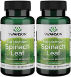 Swanson Full Spectrum Spinach Leaf 400 Milligrams 90 Veg Capsules (2 Pack)