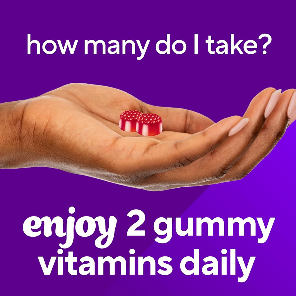 Vitafusion Vitamin B12 Gummies 1000 mcg - 60 Adult Gummies - Raspberry Flavor