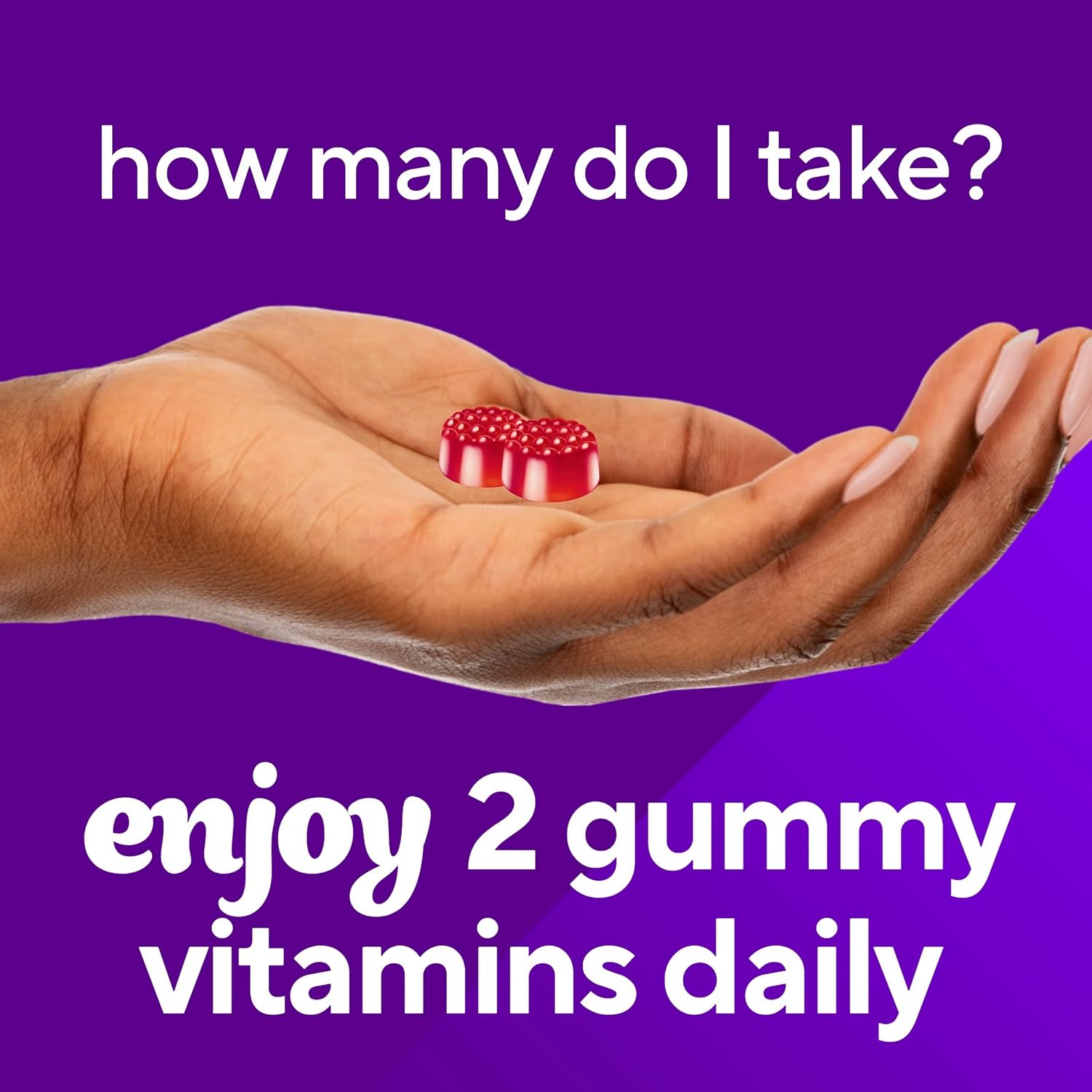 Vitafusion Vitamin B12 Gummies 1000 mcg - 60 Adult Gummies - Raspberry Flavor