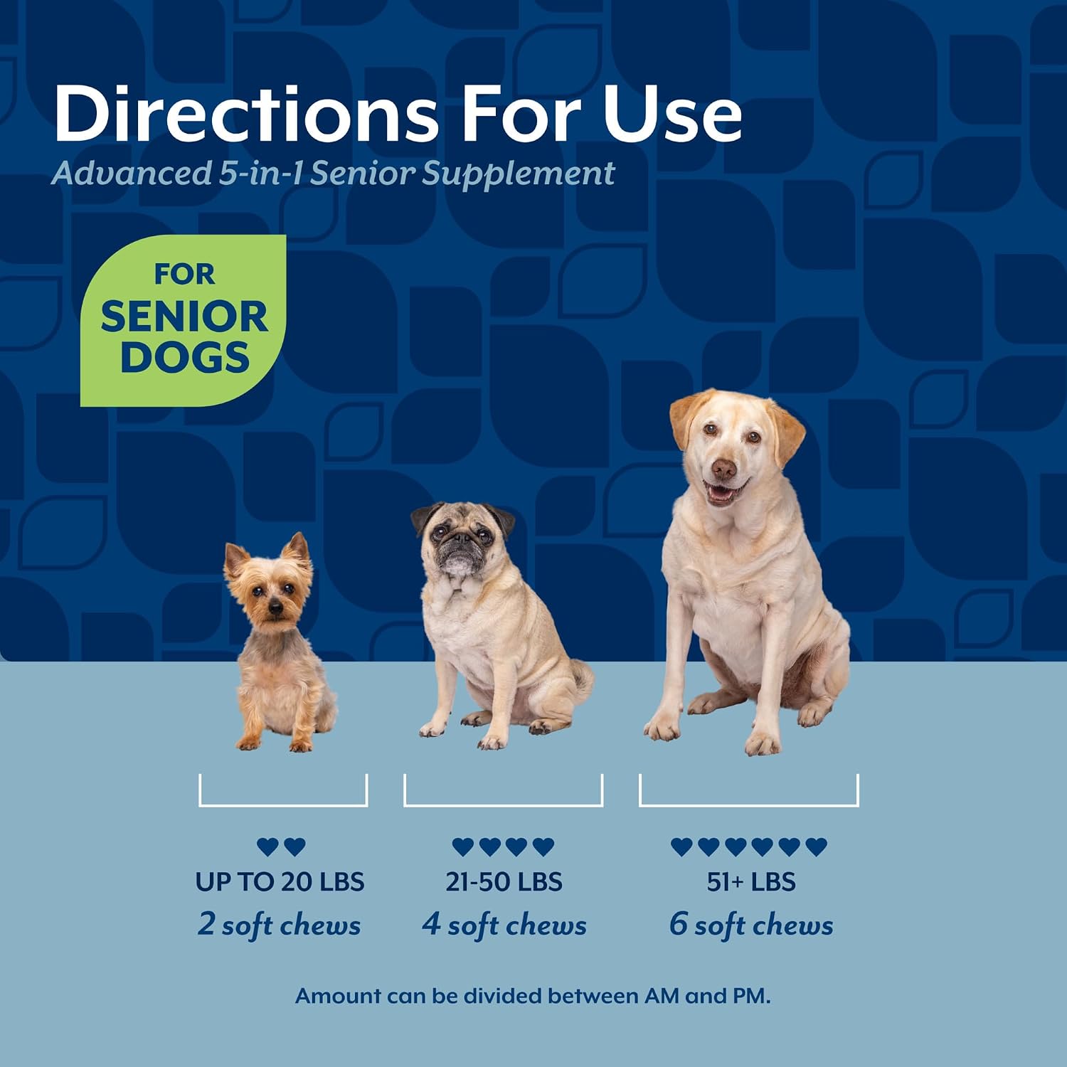 NaturVet Senior Advanced 5-in-1 Suplemento para Perros – Apoya Sistema Inmunitario, Corazón, Hígado, Función Cognitiva y Salud Ocular – 120 Masticables