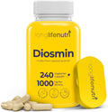 Diosmin 1000mg Advanced Formula - 240 Cápsulas para Apoyo a la Salud Circulatoria, Suministro de 4 Meses, No GMO, Fabricado en EE. UU. - Suplemento Diario de Bienestar