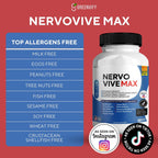 Nervovive Max - Suplemento de Apoyo Cerebral con 180 Cápsulas