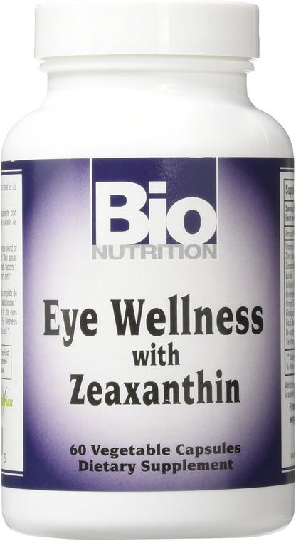 Bio Nutrition Eye Wellness con Zeaxantina Cápsulas Vegetarianas, 60 Unidades – Image 1