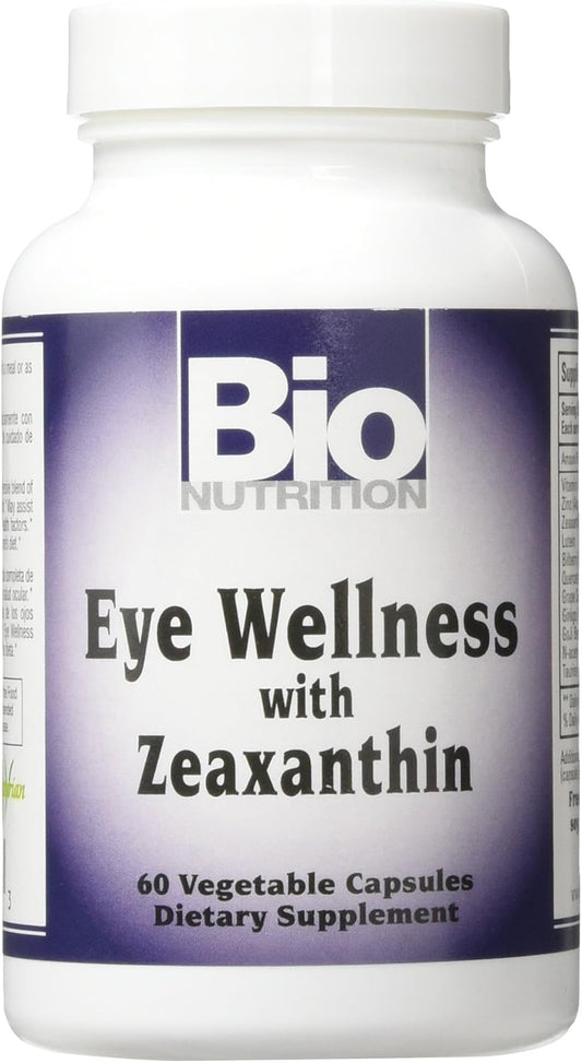 Bio Nutrition Eye Wellness con Zeaxantina Cápsulas Vegetarianas, 60 Unidades