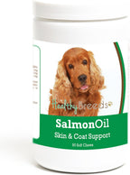 Healthy Breeds Aceite de Salmón para Perros Cocker Spaniel - 90 Golosinas Blandas