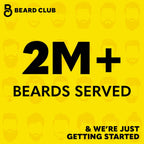 The Beard Club Gominolas de Biotina para el Crecimiento de la Barba - Suplemento Capilar para Hombres con Vitaminas B12, E y C - Sabor Fresa