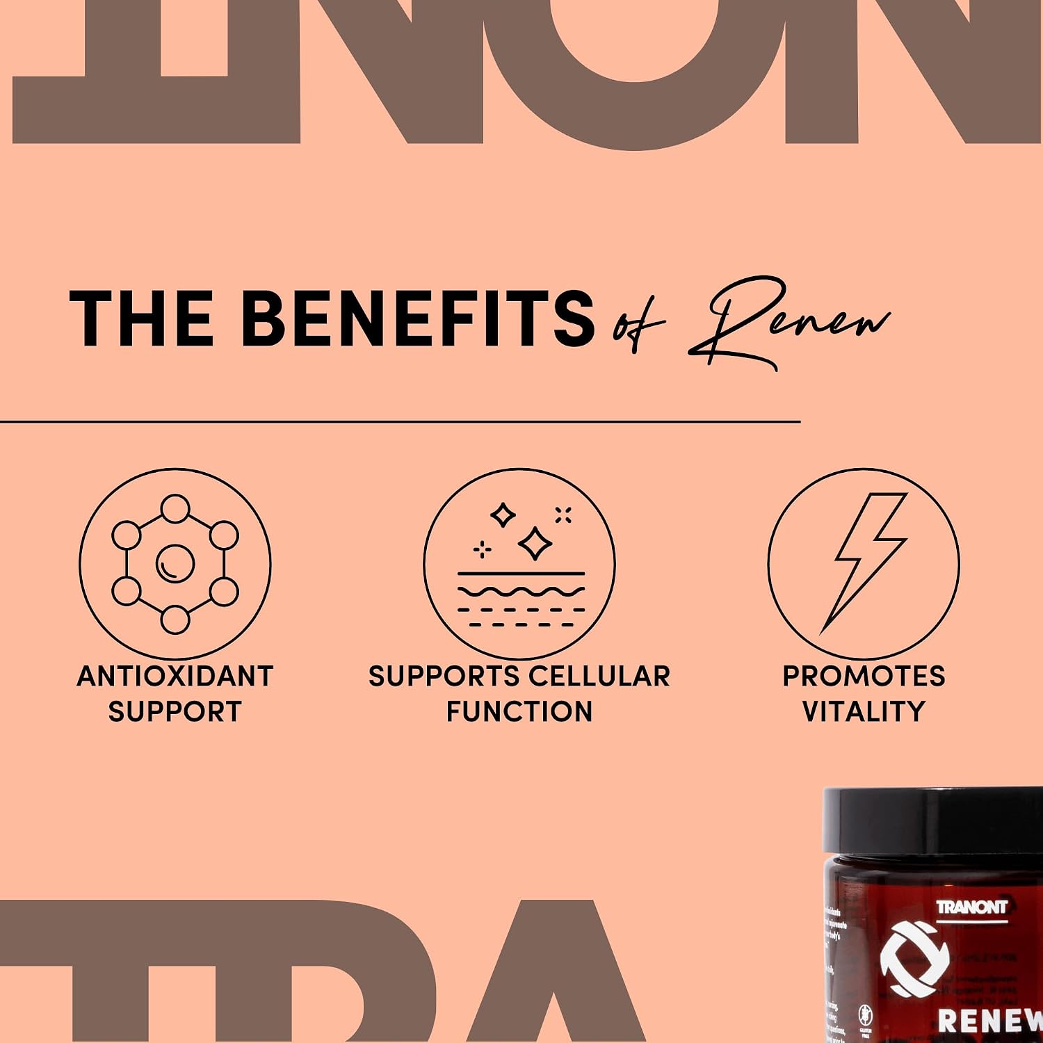 Tranont Renew - Complejo Antioxidante con Vitamina E y Geranilgeraniol