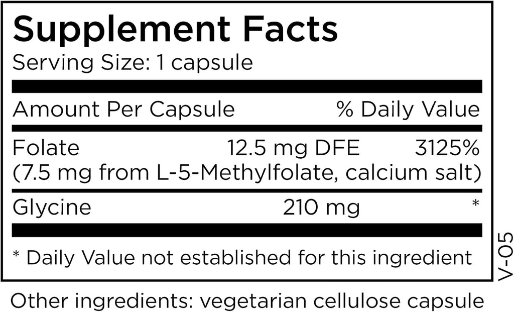 MethylPro L-Metilfolato 7.5 mg - 90 Cápsulas