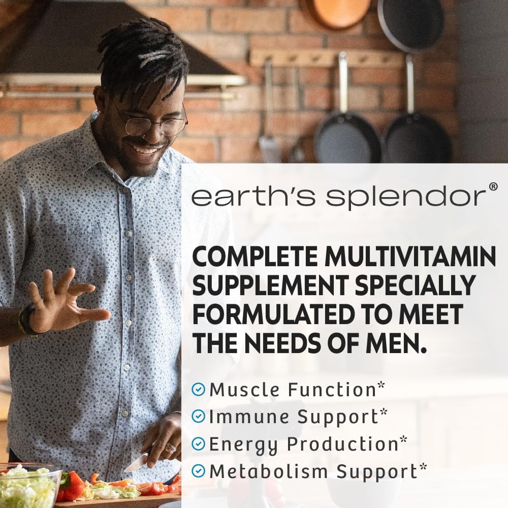 Earth's Splendor Multivitamínico para Hombres – 120 Comprimidos