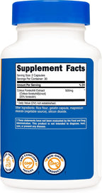 Nutricost Coleus Forskohlii 500mg por Dosis - 2 Botellas (120 Cápsulas)