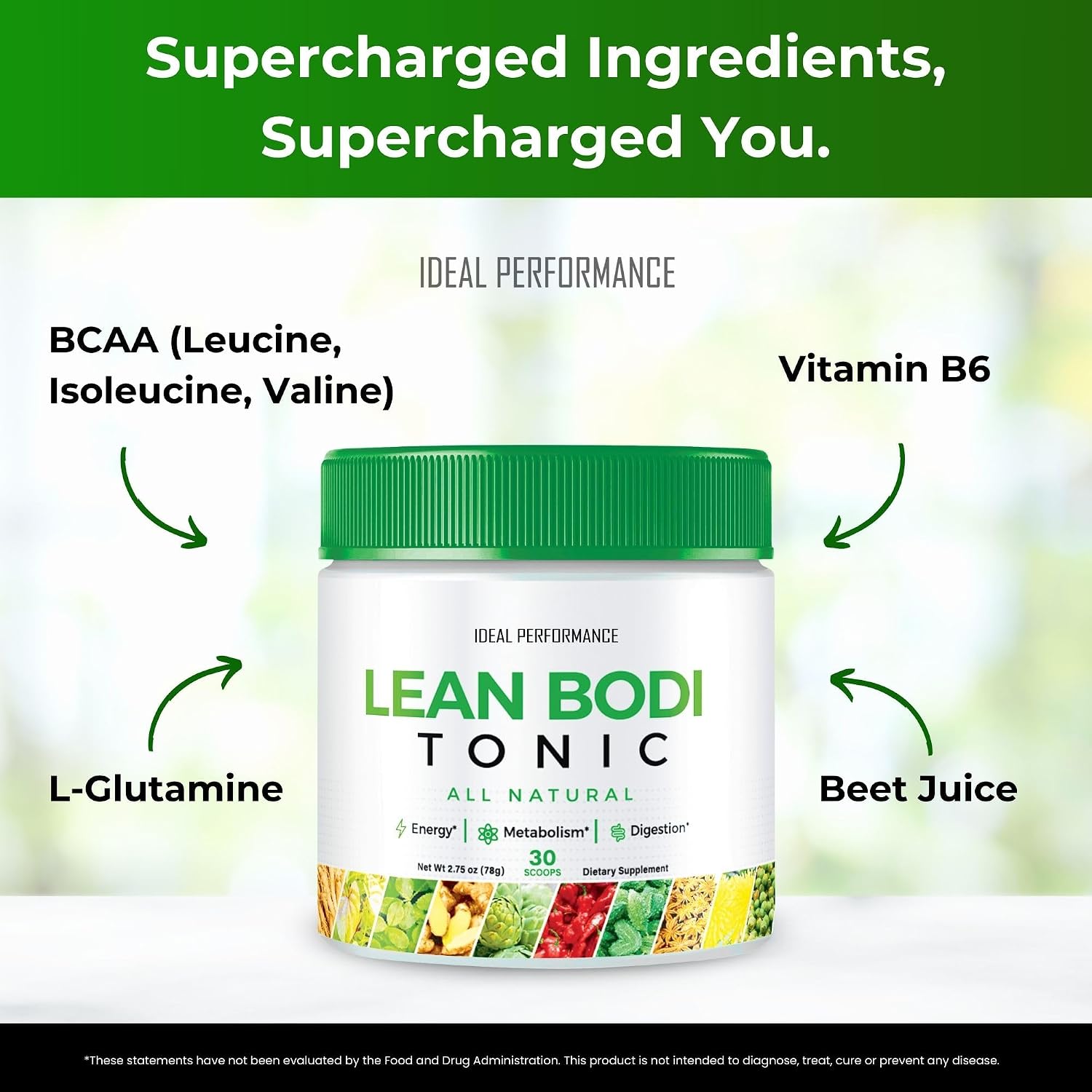 Lean Bodi Tonic Powder Official Formula - 5 Paquetes