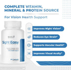 Sight Easy – Complemento Ocular con Luteína, Zeaxantina y Arándano – 60 Cápsulas