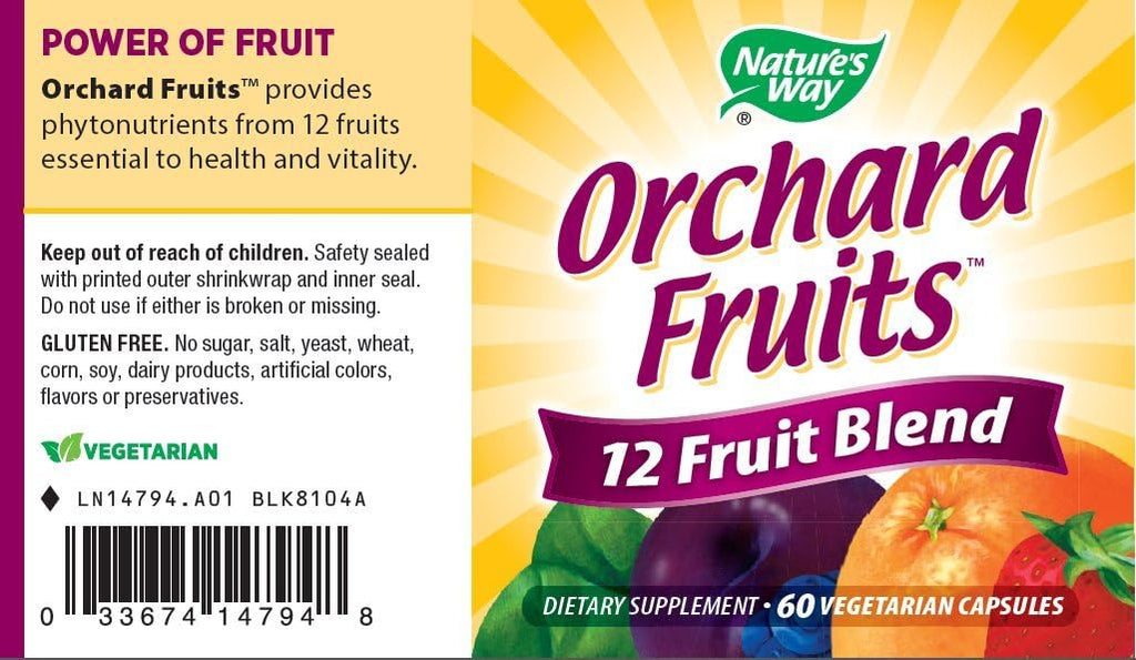 Nature's Way Orchard Fruits - 60 Cápsulas (Pack de 2)