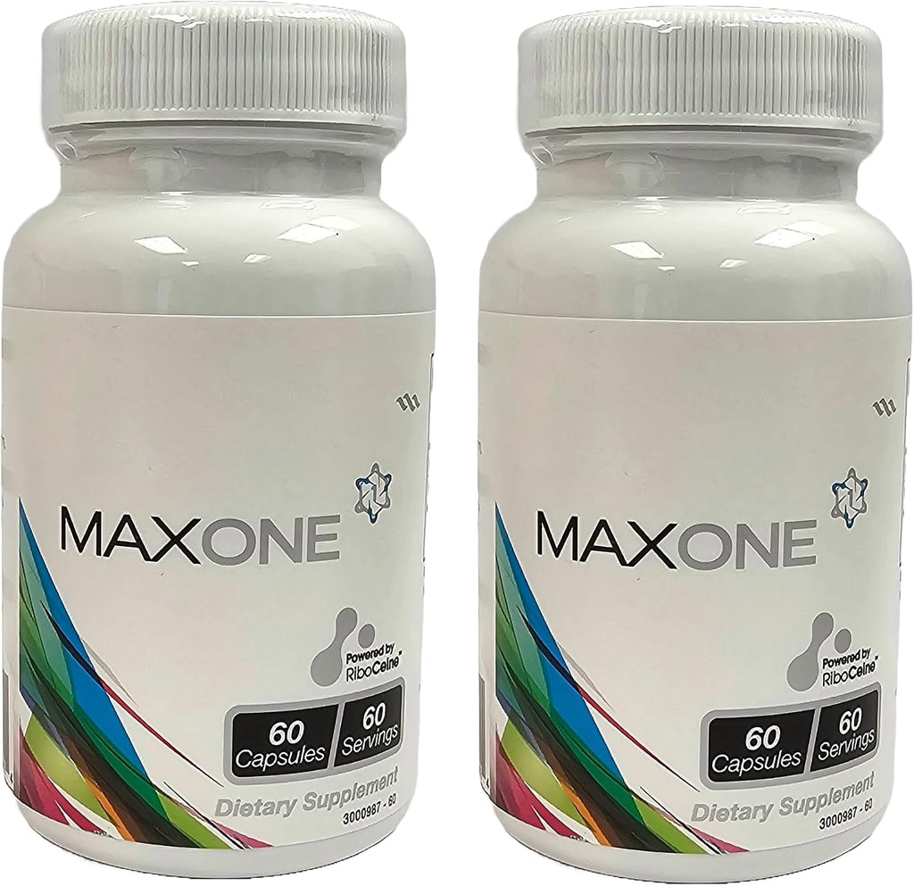 Max One, Suplemento de Riboceine, 60 Cápsulas Vegetales, 30 Dosis (Pack de 2)