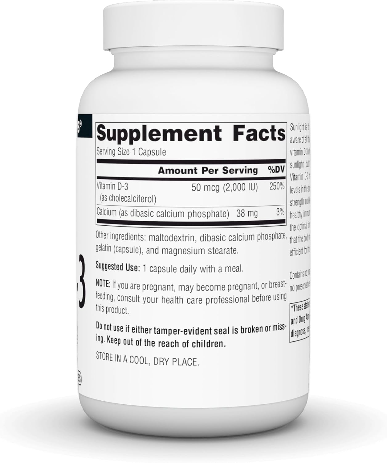 Source Naturals Vitamina D3 2000 UI - 200 Cápsulas