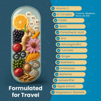 TravelVita Natural Travel Pills - Complemento para viajes (30 días)