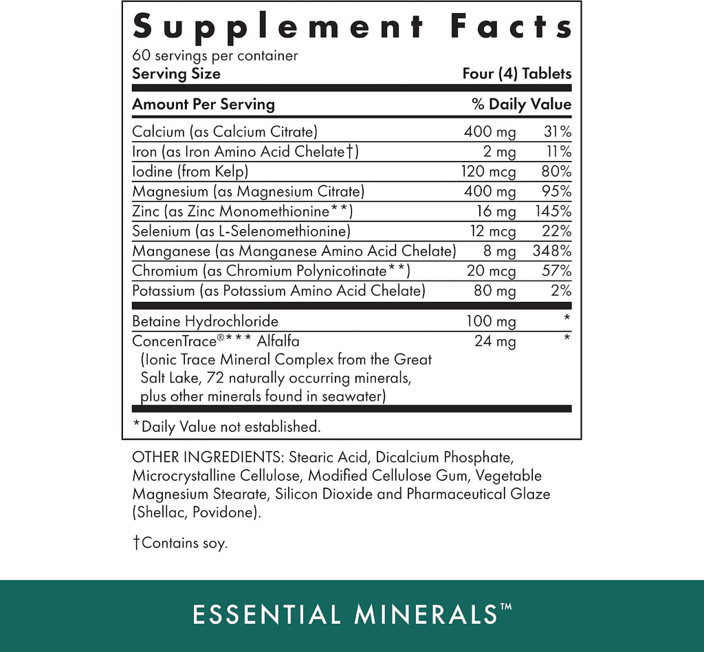 Michael's Health Naturopathic Programs Minerales Esenciales - 240 Comprimidos Vegetarianos
