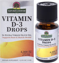 Nature's Answer Platinum Vitamina D3 4000 IU, 15 ml - Gotas Líquidas