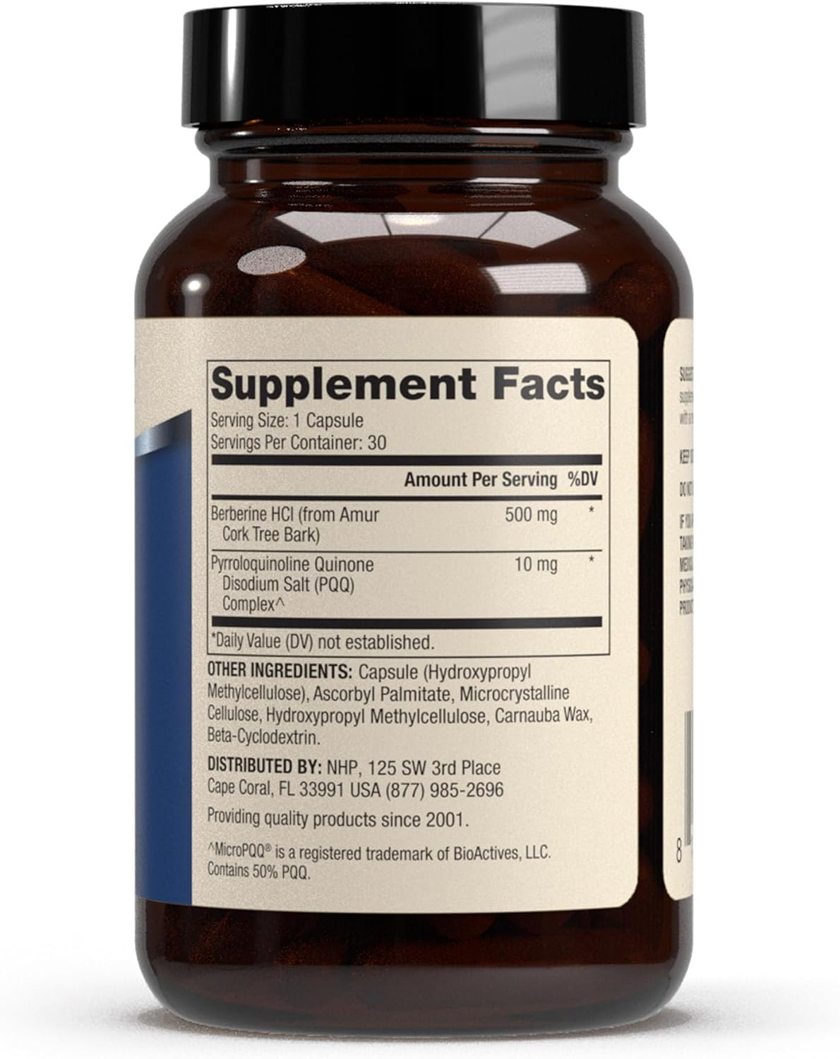 Dr. Mercola Berberine and MicroPQQ Advanced - 30 Cápsulas